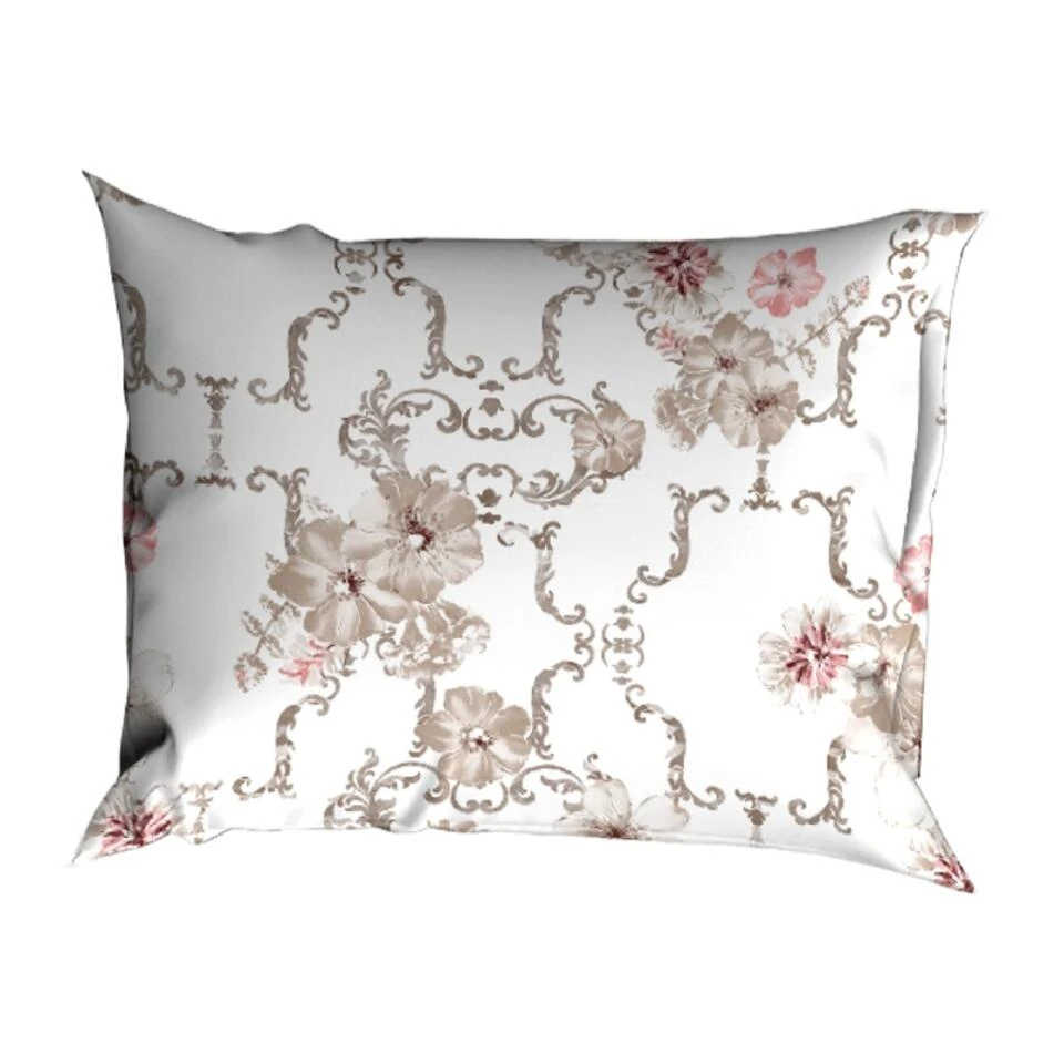 Satin D'Or Dekbedovertrek Viola Rose Taupe-140x200/220 4 Satin D'Or Dekbedovertrek Viola Rose Taupe-140x200/220 - Afbeelding 2