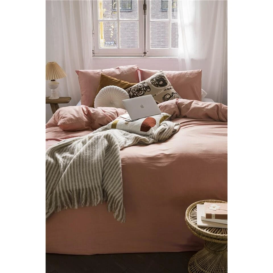 Dindi Home - Dekbedovertrek Plain Beauty - 260x220 Cm - Terra 5 Dindi Home - Dekbedovertrek Plain Beauty - 260x220 Cm - Terra - Afbeelding 3