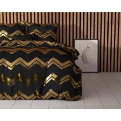 Sleeptime Dekbedovertrek Wave Zwart -Lits-jumeaux (240 X 200/220 Cm) -Leen Bakker Winkel 1000098858 0101