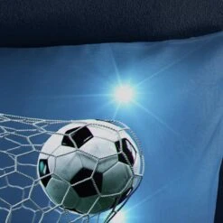 Pure Dekbedovertrek "Fans" - Blauw - (135x200 Cm) -Leen Bakker Winkel 1000098879 0102