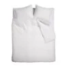 Ambiante Dekbedovertrek Bamboo Uni White-Lits-jumeaux (260 X 200/220 Cm)