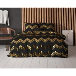 Sleeptime Dekbedovertrek Wave Zwart -2-persoons (200 X 200/220 Cm) -Leen Bakker Winkel 1000098883 0102