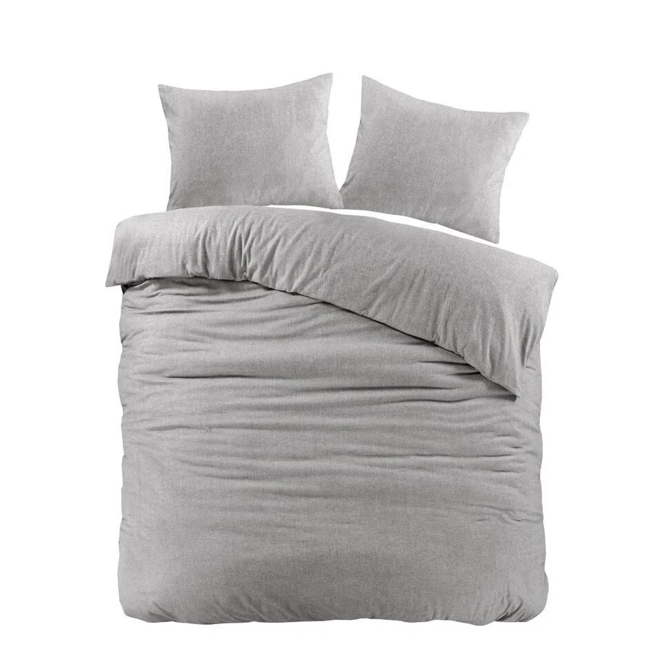 Papillon Dekbedovertrek Brienz Flanel - 240x200/220cm - Grijs 3 Papillon Dekbedovertrek Brienz Flanel - 240x200/220cm - Grijs