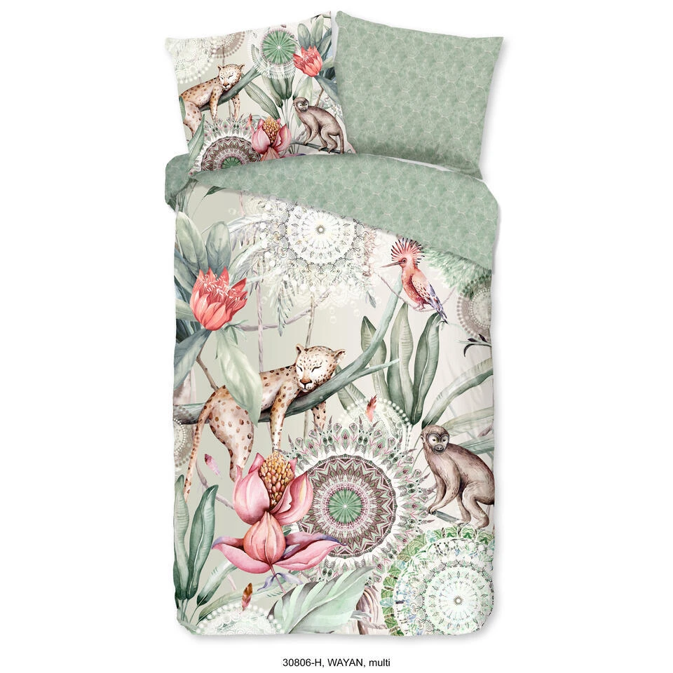 HIP Dekbedovertrek "Wayan" - Multi - (140x200/220 Cm) 3 HIP Dekbedovertrek "Wayan" - Multi - (140x200/220 Cm)