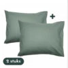 Zavelo Kussenslopen - Hotelkwaliteit - Set Van 2 Stuks - Groen - 60x70cm - 10...