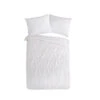 Pure Dekbedovertrek "luxe Stiksel Plooien" - Wit - (140x200/220 Cm) - Microfiber -Leen Bakker Winkel 1000118318