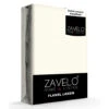 Zavelo Flanel Laken Ivoor-1-persoons (150x260 Cm)