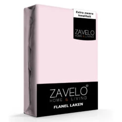 Zavelo Flanel Laken Roze-2-persoons (200x260 Cm)