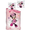 Disney Minnie Mouse Dekbedovertrek Pink Beauty - 140 X 200 + 65 X 65 Cm - Flanel -Leen Bakker Winkel 1000119258