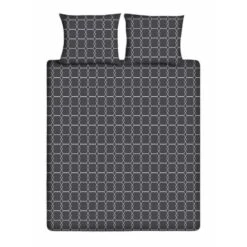 Ten Cate Katoenen Dekbedovertrek - 240x200/220 Cm - Graphic Gray