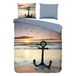 Good Morning Dekbedovertrek "strand/ Zee" - Multi - (200x200/220 Cm) - Katoen