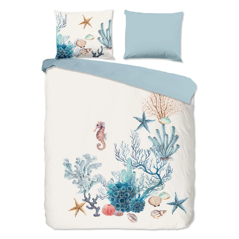 Good Morning Dekbedovertrek "maritiem" - Wit - (200x200/220 Cm) - Katoen 3 Good Morning Dekbedovertrek "maritiem" - Wit - (200x200/220 Cm) - Katoen