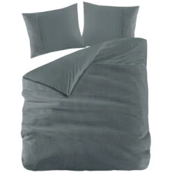 Zavelo DeLuxe Waffle Dekbedovertrek Donkergroen-2-persoons (200 X 200/220 Cm)