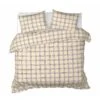 Moodit Dekbedovertrek Lipido Cream - Tweepersoons - 200 X 220 Cm - Katoen Flanel -Leen Bakker Winkel 1000125790