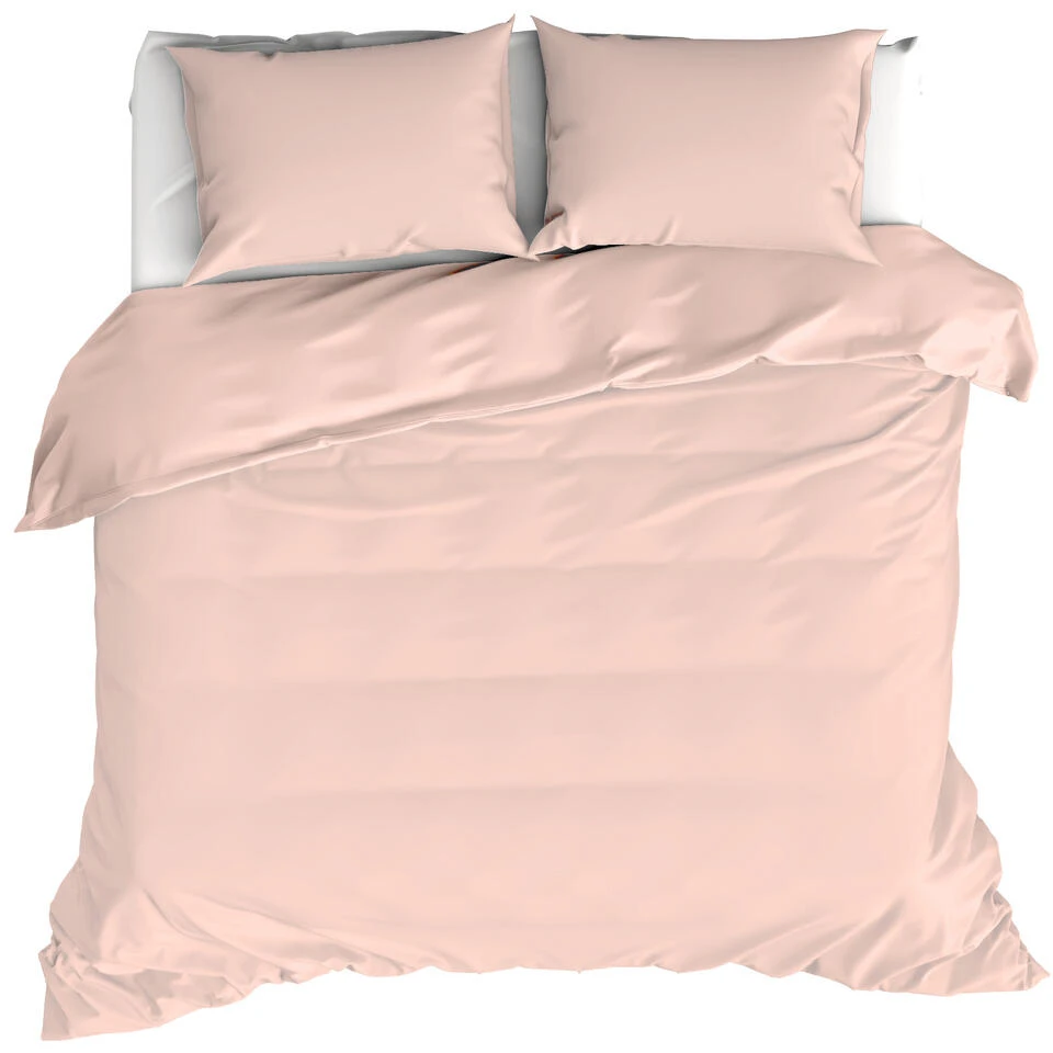 Moodit Dekbedovertrek Basil Pearl Pink - Tweepersoons - 200 X 220 Cm - Katoen 3 Moodit Dekbedovertrek Basil Pearl Pink - Tweepersoons - 200 X 220 Cm - Katoen