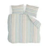 Walra - Dekbedovertrek Natural Stripes - 240x220 Cm - Jade -Leen Bakker Winkel 1000128193