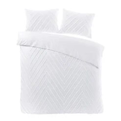 Papillon Valencia Dekbedovertrek - Lits-jumeaux - 240x200/220 Cm - Wit