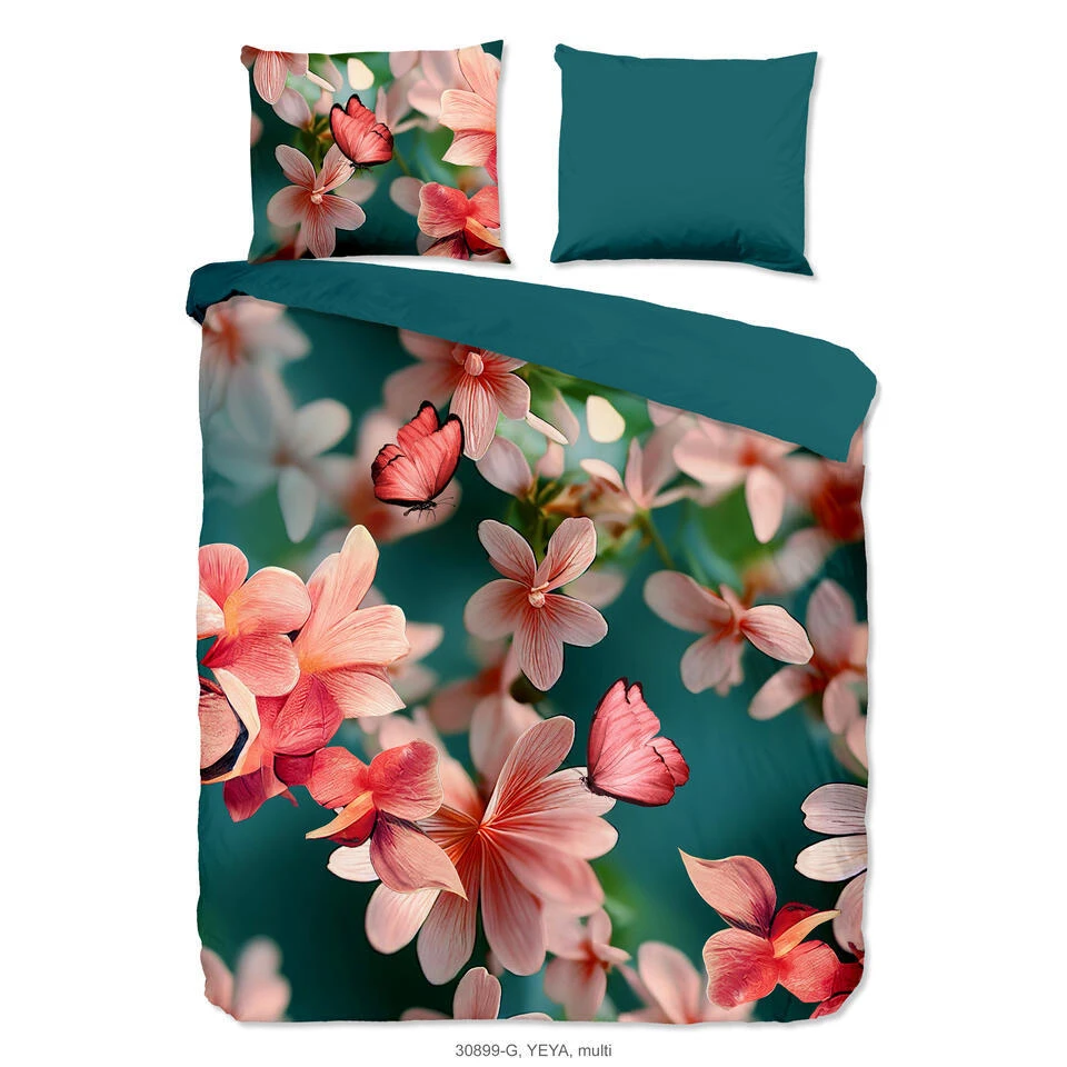 Pure Dekbedovertrek "bloemen" - Multi - (240x200/220 Cm) - Microfiber 3 Pure Dekbedovertrek "bloemen" - Multi - (240x200/220 Cm) - Microfiber