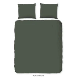 Pure Dekbedovertrek "uni Dessin" - Groen - (140x200/220 Cm) - Microfiber
