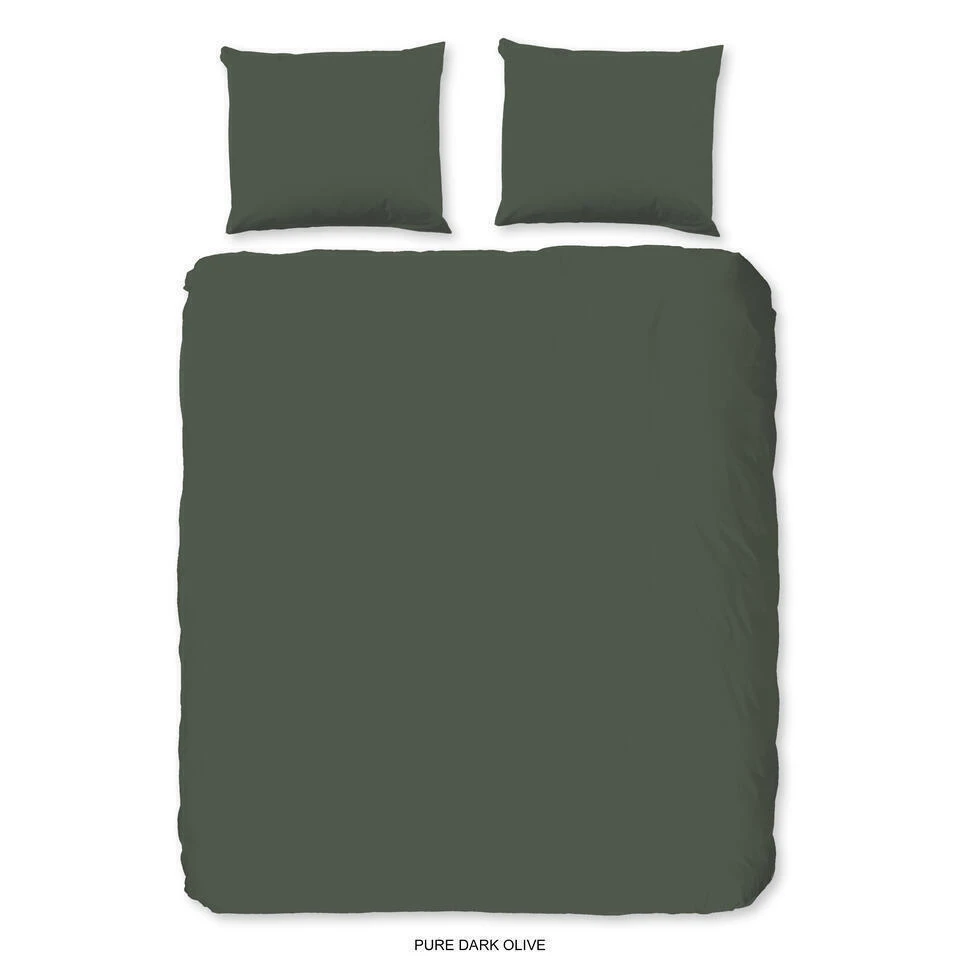 Pure Dekbedovertrek "uni Dessin" - Groen - (140x200/220 Cm) - Microfiber 3 Pure Dekbedovertrek "uni Dessin" - Groen - (140x200/220 Cm) - Microfiber