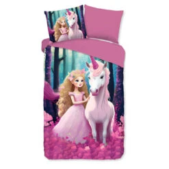 Pure Unicorn Kinderdekbedovertrek Roze