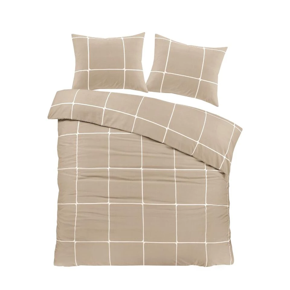 Day Dream Stan - Dekbedovertrek - Tweepersoons - 200 X 200/220 - Beige 3 Day Dream Stan - Dekbedovertrek - Tweepersoons - 200 X 200/220 - Beige