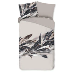 Good Morning Dekbedovertrek "veren" - Grijs - (140x200/220 Cm) - Katoen