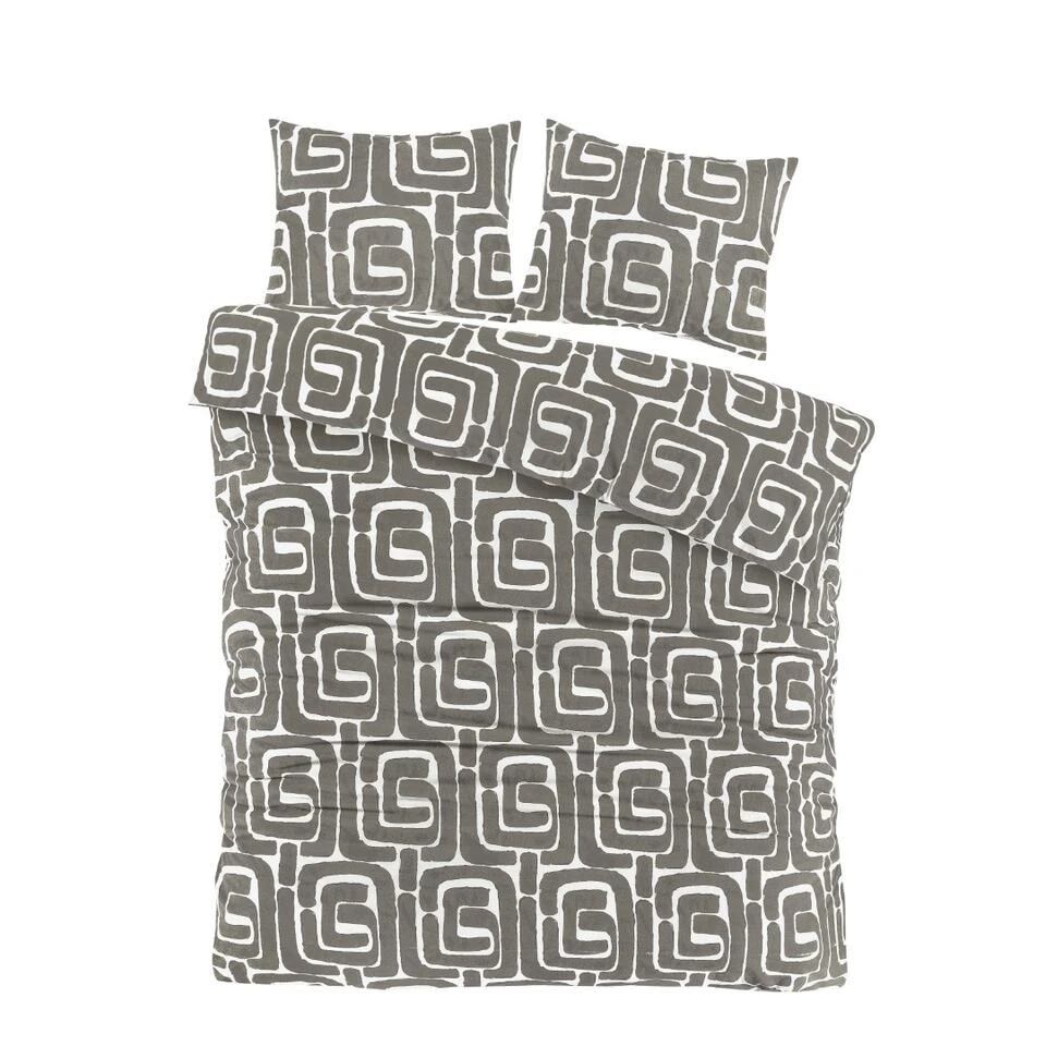 Day Dream Sem - Dekbedovertrek - Lits-jumeaux - 240x200/220 Cm - Grijs 3 Day Dream Sem - Dekbedovertrek - Lits-jumeaux - 240x200/220 Cm - Grijs