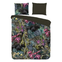 Pure Dekbedovertrek "bladeren / Jungle" - Multi - (200x200/220 Cm) - Microfiber