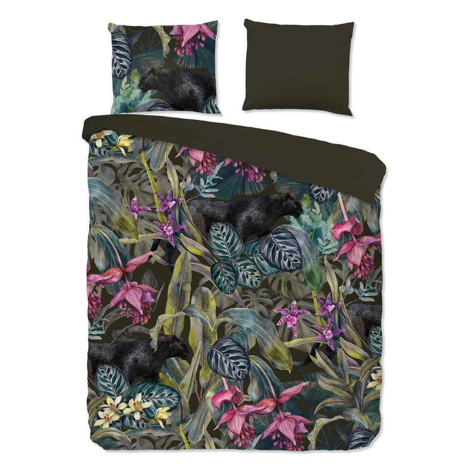 Pure Dekbedovertrek "bladeren / Jungle" - Multi - (240x200/220 Cm) - Microfiber 3 Pure Dekbedovertrek "bladeren / Jungle" - Multi - (240x200/220 Cm) - Microfiber