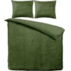 Zavelo Dekbedovertrek Velvet Comfort Groen-1-persoons (140 X 200/220 Cm)