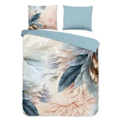Good Morning Bloemen En Veren Dekbedovertrek Multi-2-persoons (200 X 200/220 Cm)