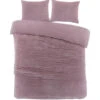 Zavelo Dorien Rib Teddy Dekbedovertrek Roze-2-persoons (200 X 200/220 Cm) -Leen Bakker Winkel 1000145405