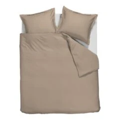 Ambiante Satin Uni Dekbedovertrek - 200x200/220 - Taupe