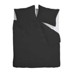 Ambiante Satin Uni Dekbedovertrek - 200x200/220 - Zwart