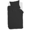 Ambiante Satin Uni Dekbedovertrek - 140x200/220 - Zwart -Leen Bakker Winkel 1000148104