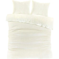 Zavelo Teddy Comfort Dekbedovertrek Creme-1-persoons (140 X 200/220 Cm)