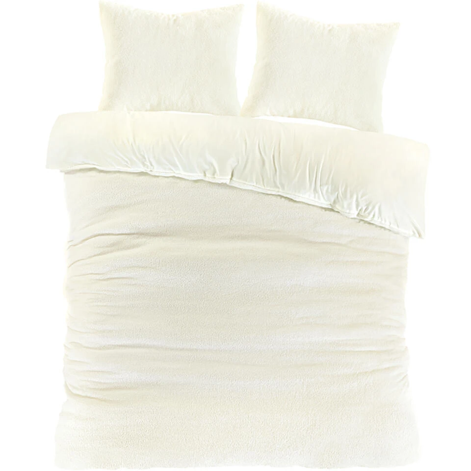 Zavelo Teddy Comfort Dekbedovertrek Creme-2-persoons (200 X 200/220 Cm) 3 Zavelo Teddy Comfort Dekbedovertrek Creme-2-persoons (200 X 200/220 Cm)