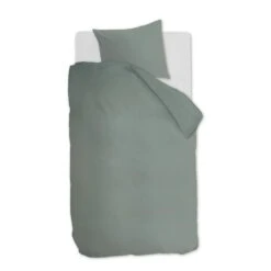 Ambiante Cotton Uni Dekbedovertrek - 140x200/220 - Groen