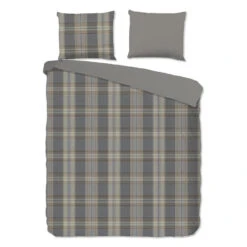 Good Morning Dekbedovertrek "geruite Print" - Multi - (200x200/220 Cm) - Katoen