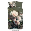 Pure Dekbedovertrek "bloemen" - Groen - (140x200/220 Cm) - Microfiber -Leen Bakker Winkel 1000155197