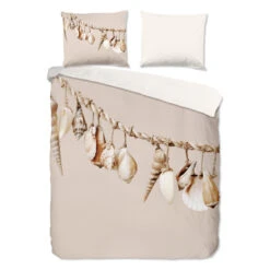 Pure Dekbedovertrek "schelpen" - Zand - (200x200/220 Cm) - Microfiber