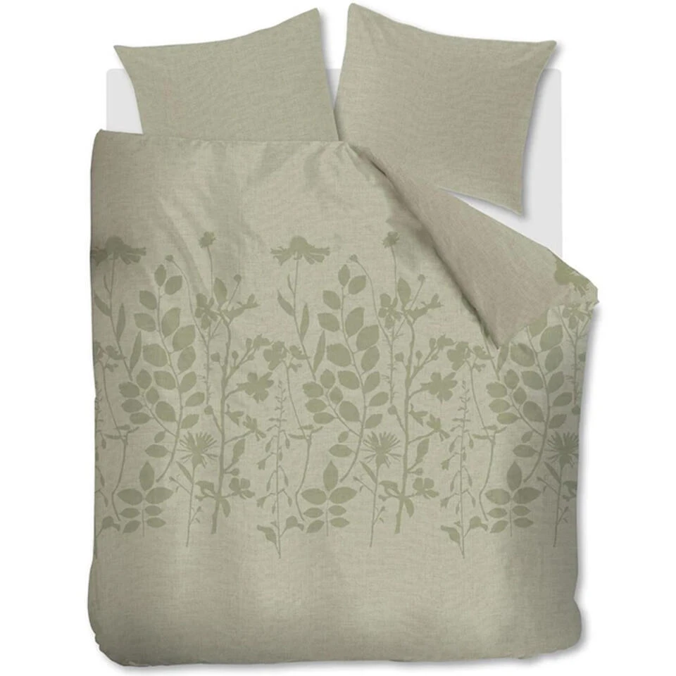 Ariadne At Home Plant Dekbedovertrek - Licht Groen-2-persoons (200... 3 Ariadne At Home Plant Dekbedovertrek - Licht Groen-2-persoons (200...