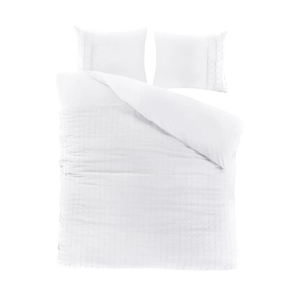 Papillon Deluxe+ Hudson Dekbedovertrek - Tweepersoons - 200x200/220 - Wit 3 Papillon Deluxe+ Hudson Dekbedovertrek - Tweepersoons - 200x200/220 - Wit