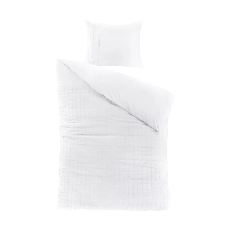 Papillon Deluxe+ Hudson Dekbedovertrek - Eenpersoons - 140x200/220 - Wit 3 Papillon Deluxe+ Hudson Dekbedovertrek - Eenpersoons - 140x200/220 - Wit