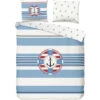 Pure We Are Sailing Dekbedovertrek Blauw-Lits-jumeaux (240 X 200/22... -Leen Bakker Winkel 1000163552