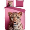 Pure Jachtluipaard Dekbedovertrek Roze-Lits-jumeaux (240 X 200/220 Cm) -Leen Bakker Winkel 1000163558