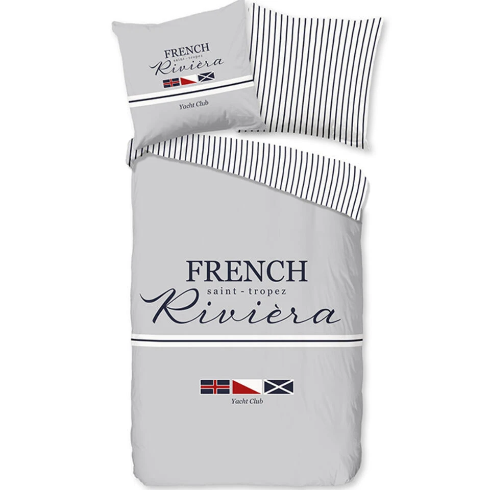 Pure Riviera Dekbedovertrek Grijs-1-persoons (140 X 200/220 Cm) 3 Pure Riviera Dekbedovertrek Grijs-1-persoons (140 X 200/220 Cm)