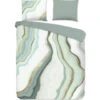 Good Morning Marble Glow Dekbedovertrek Jade-2-persoons (200 X 200/220 Cm)