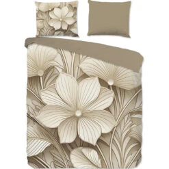 Good Morning Artdeco Dekbedovertrek Zand-2-persoons (200 X 200/220 Cm)